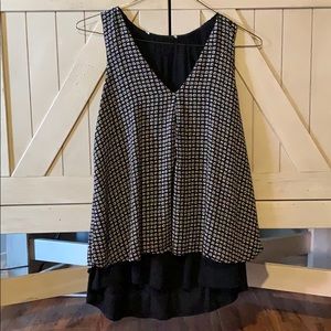 Blouse with built in tank top